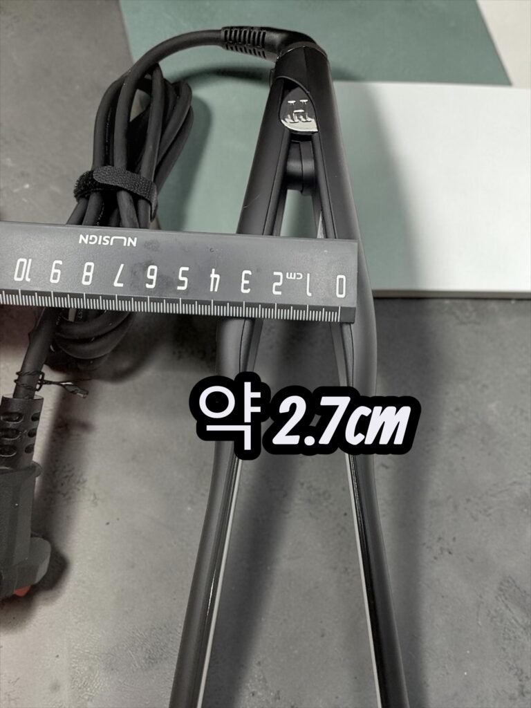 HUBRON 슬림 고데기 중간 부분 약 2.7cm 실측