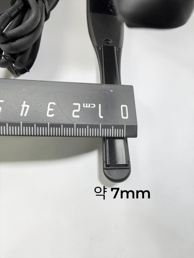 HUBRON 슬림 고데기 열판 폭 약 7mm 실측