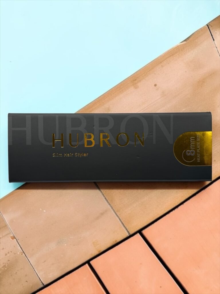 HUBRON 슬림 고데기 8mm 열판 제품 패키지